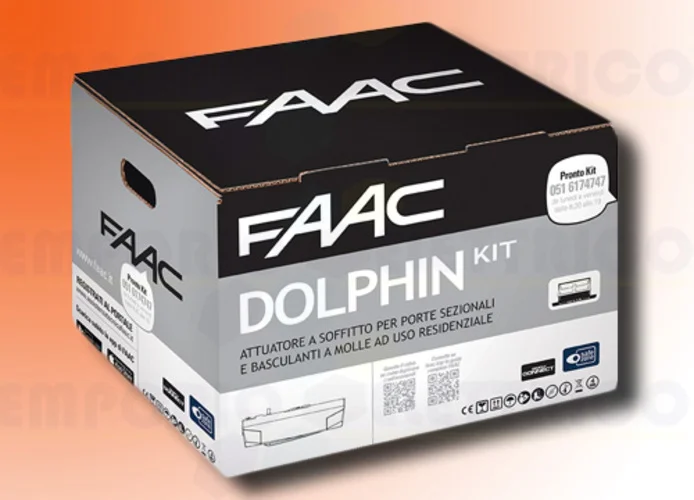 faac kit automazione dolphin 24v dc dolphin kit safe 10566544