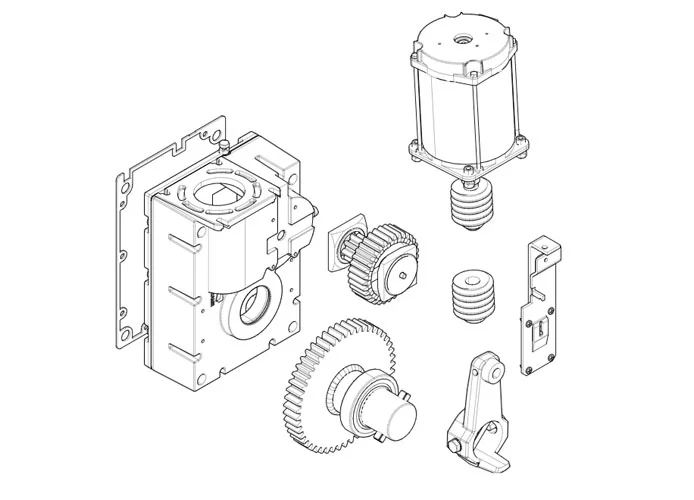 came pagina ricambi per barriere gearmotor-g2080z